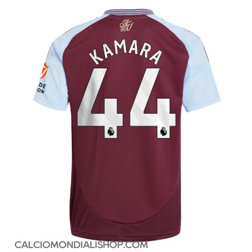 Maglie da calcio Aston Villa Boubacar Kamara #44 Prima Maglia 2024-25 Manica Corta